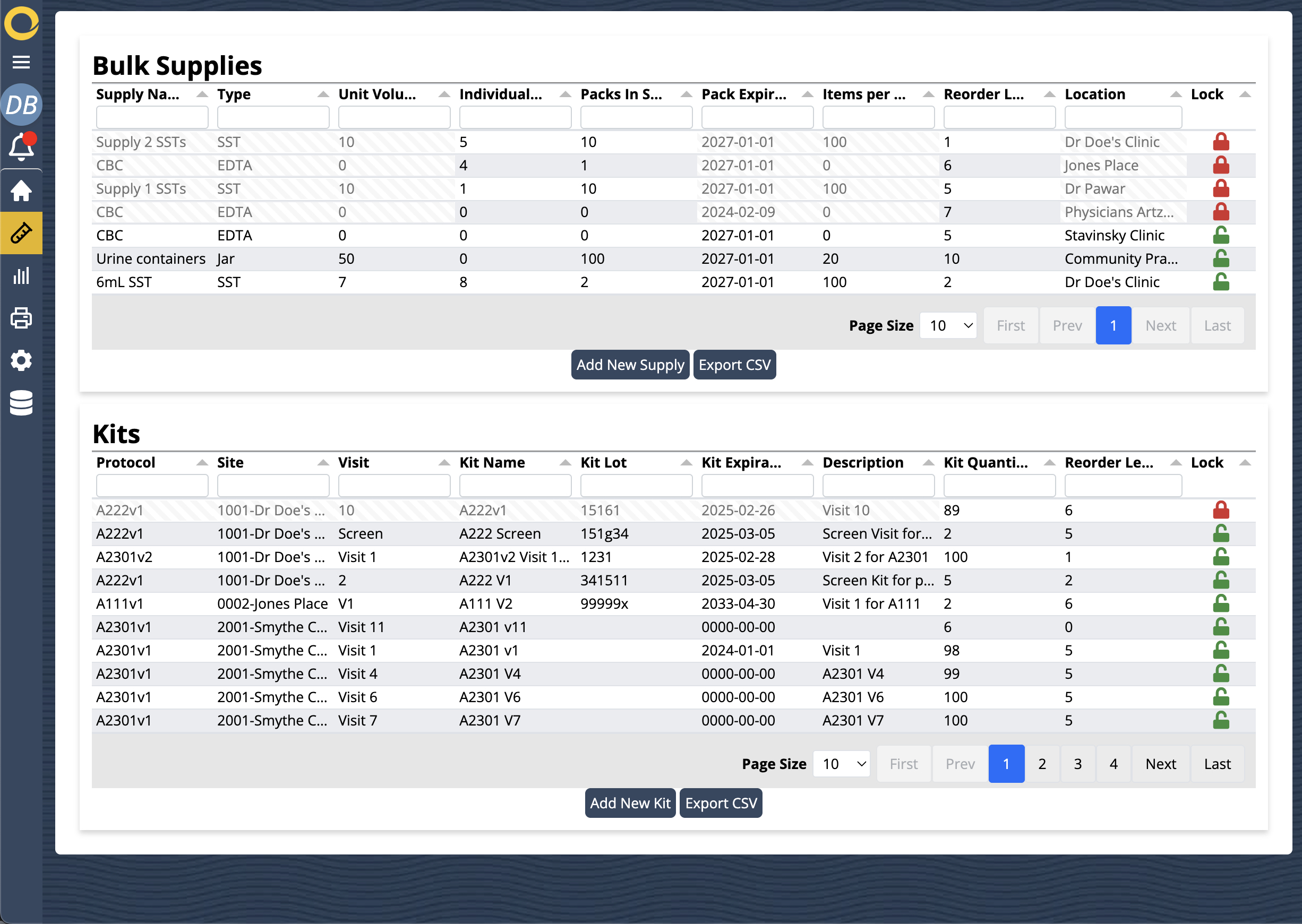 OverSite Inventory Management, Bulk Supplies and Kits